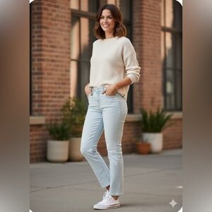 Lee Legendary Women’s Moon light Mid-rise straight crop Jeans. NWT Sise 16 M